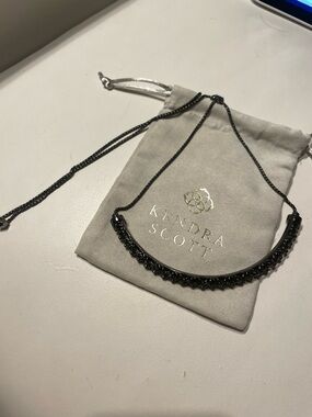 Kendra Scott Gunmetal Necklace